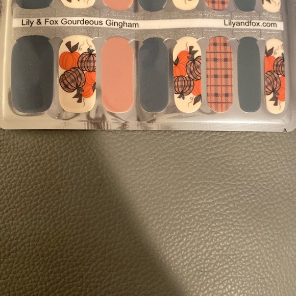 2 Nailwrap Sets Thanksgiving Christmas Pumpkins Plaid~Santa Glitter Reindeer - Picture 4 of 6